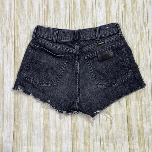 Wrangler Black High Rise The Festival Denim Shorts - Picture 8 of 8